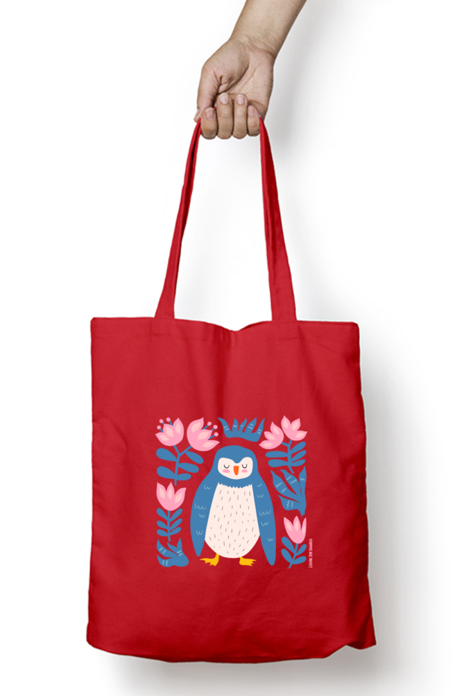 Artistic Tote Bag with Zipper