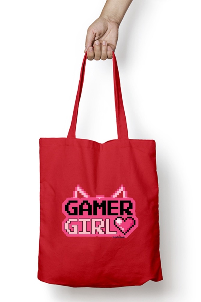 Gamer Girl | Artistic Tote Bag with Zipper