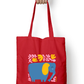 Artistic Tote Bag with Zipper