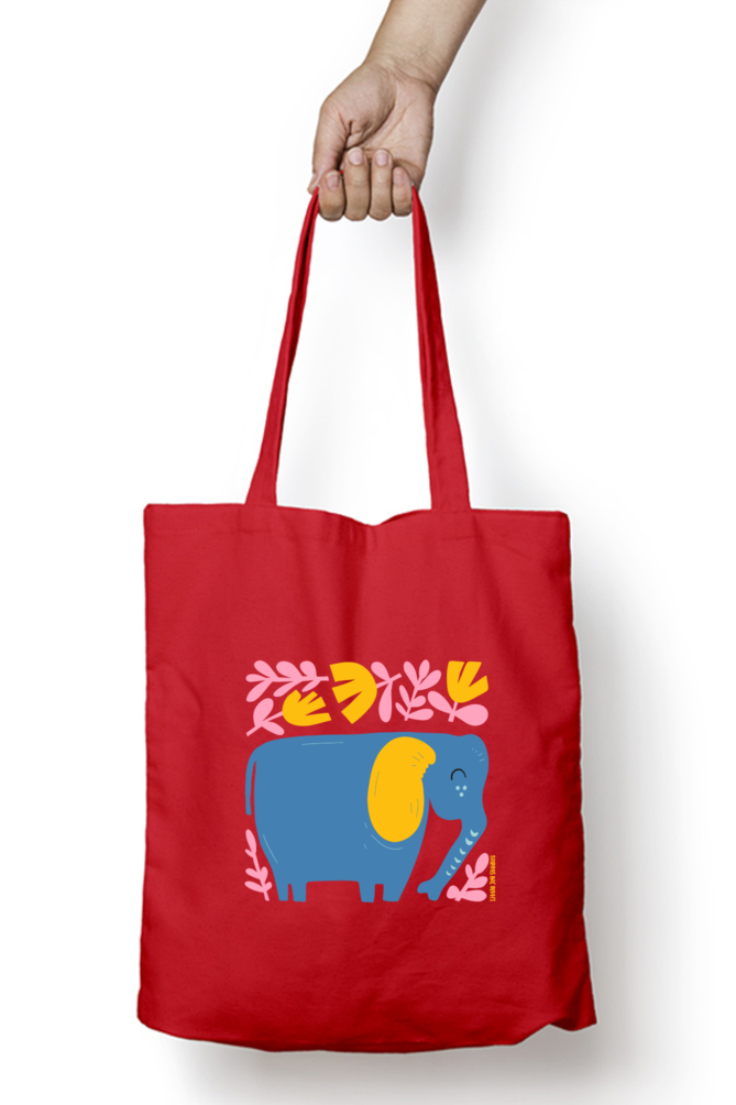 Artistic Tote Bag with Zipper