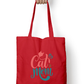 Cat Lover Tote Bag with Zipper