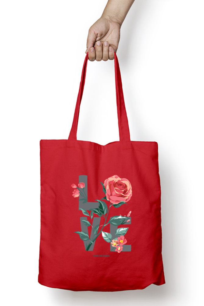 Love Typo - Zipper Tote Bag