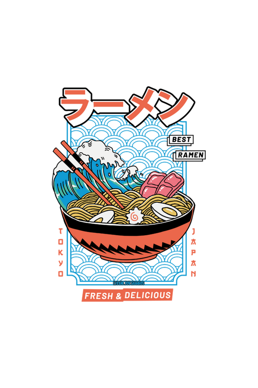 Ramen Art Tote Bag with Zipper