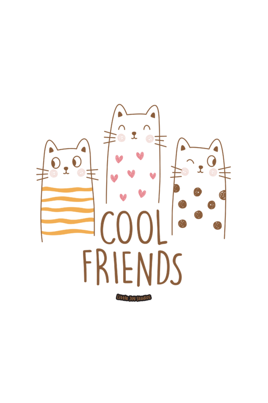 Cool Cat Friends Tote Bag