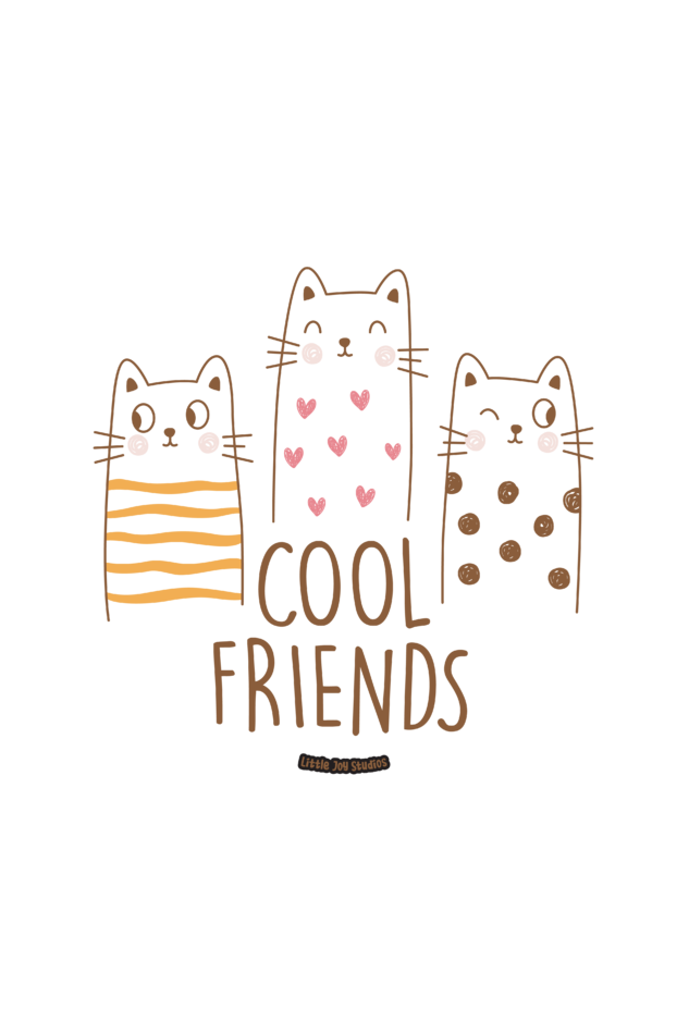 Cool Cat Friends Tote Bag