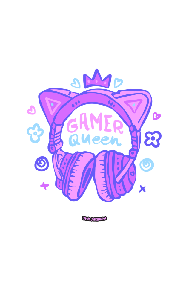 Gamer Girl Art Tote Bag with Zipper