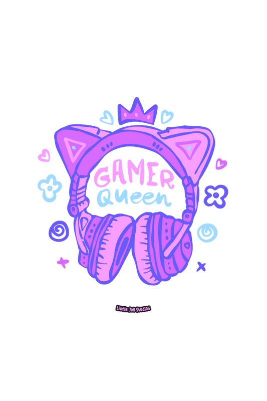 Gamer Girl Art Tote Bag with Zipper