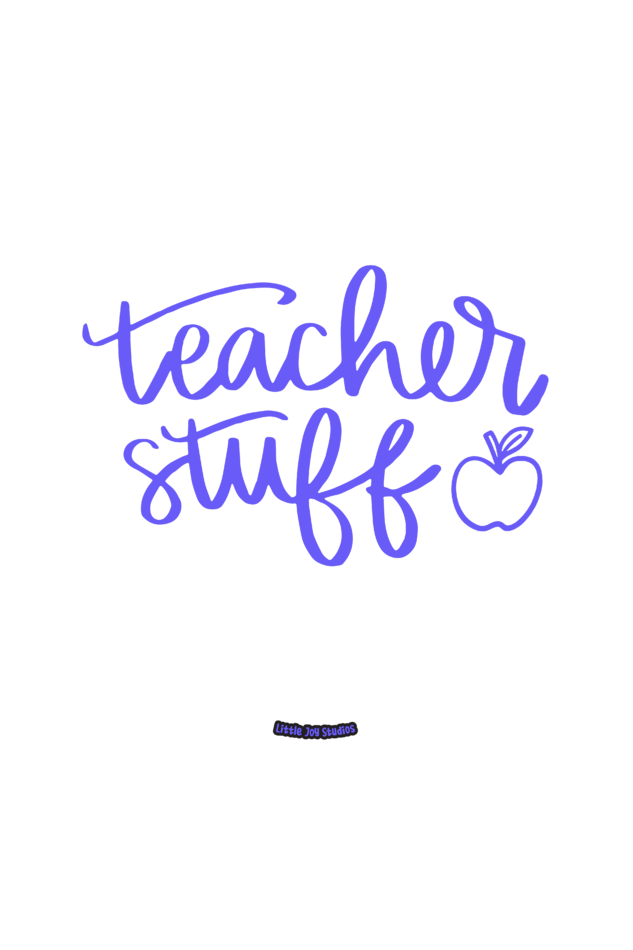 Teacher Stuff | Tote Bag with Zipp