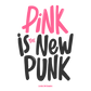 PINK IS THE NEW PUNK | Cool Typographic Tote Bag