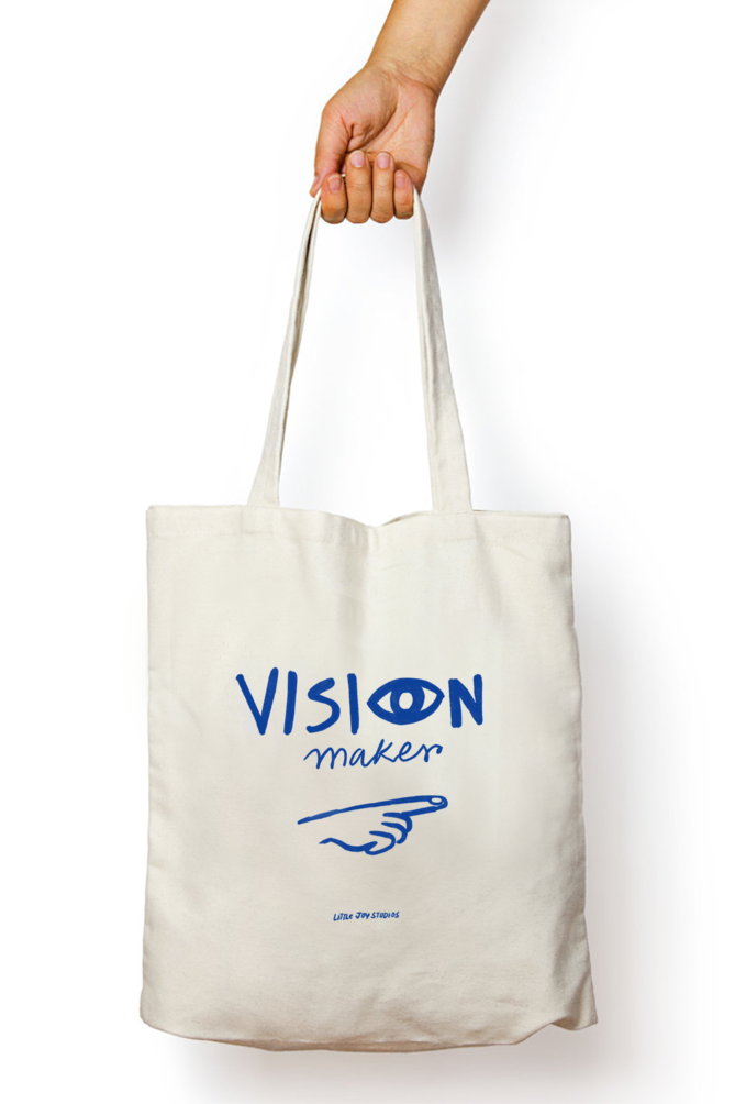 Vision Maker Doodle Art Tote with Zipper