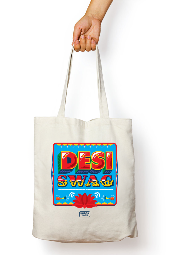 Desi Swag - Tote Bag with Zipper