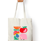 Artistic Tote with Zipper