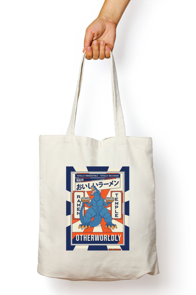 Ramen Temple Art Tote | OTHERWORLDLY | with Zipper