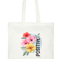 Positive Thinking Artistic Tote Bag | Large Size with Inside Compartments