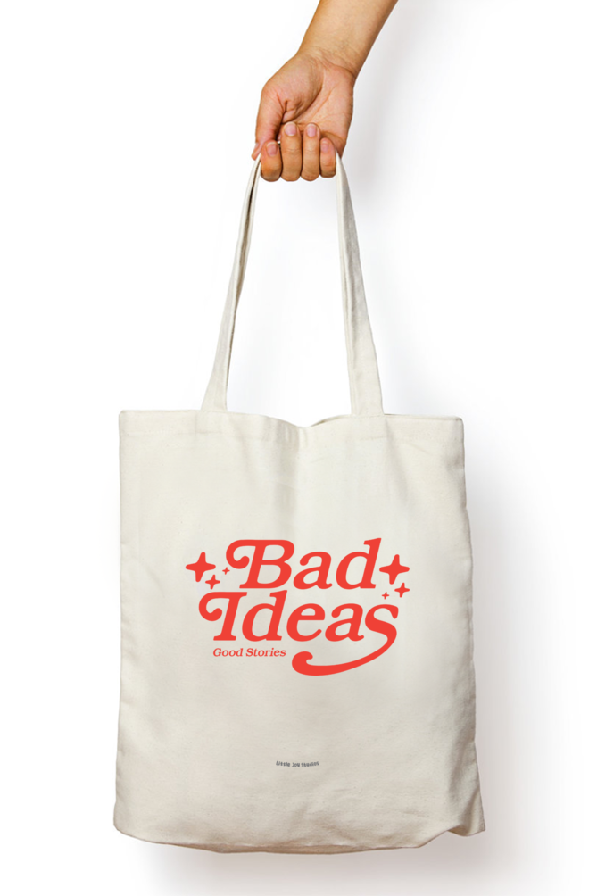 Bad Ideas Typographical Design Tote