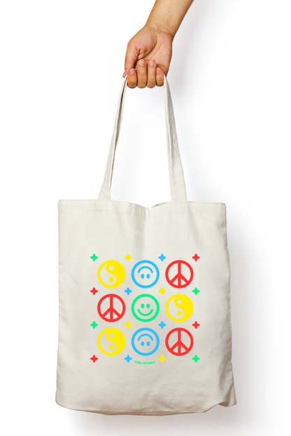 Artistic Tote with Zipper