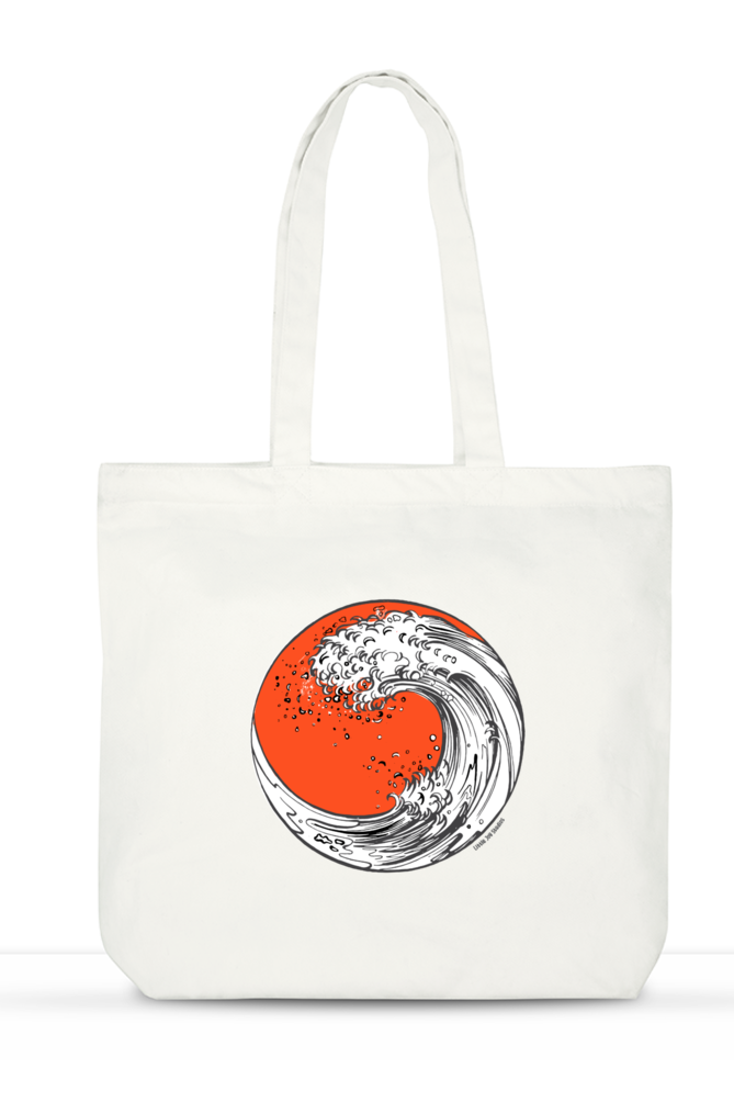 Wave Art Large Tote Bag