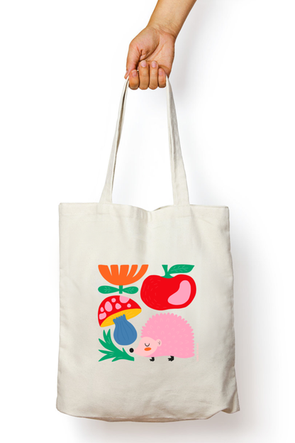 Artistic Tote with Zipper