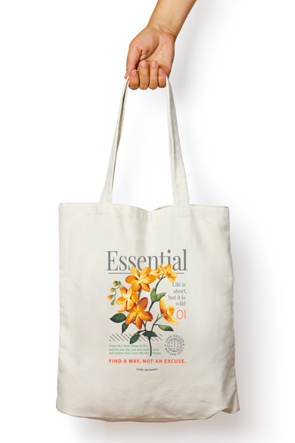 Artistic Tote with Zipper