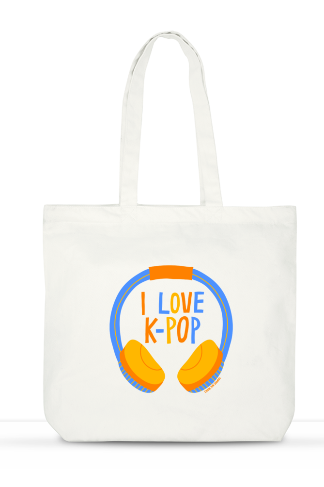 I Love K-Pop | Larger Tote Bag