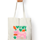 Artistic Tote with Zipper