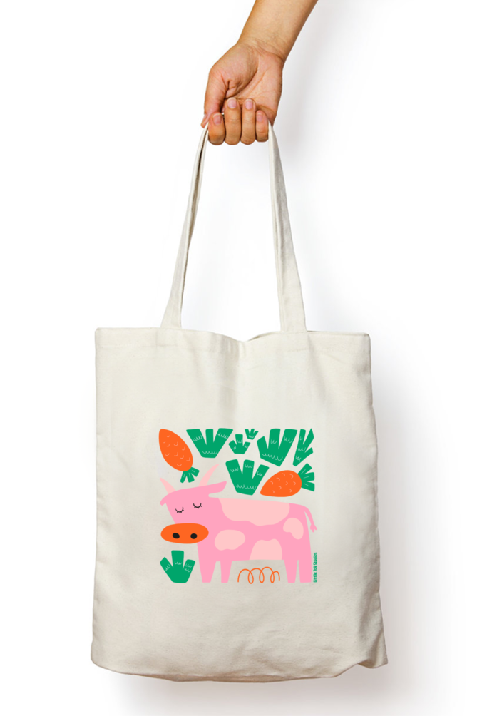 Artistic Tote with Zipper