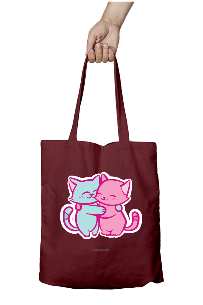 Love Cat - Tote Bag with Zipper