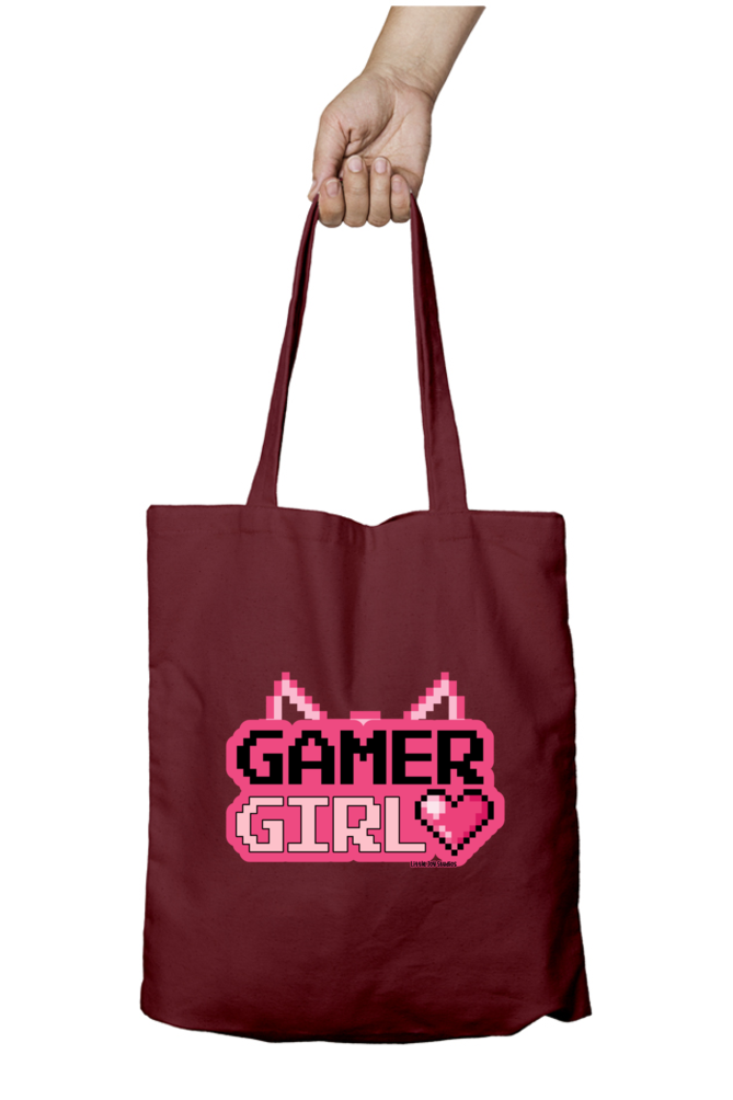 Gamer Girl | Artistic Tote Bag with Zipper