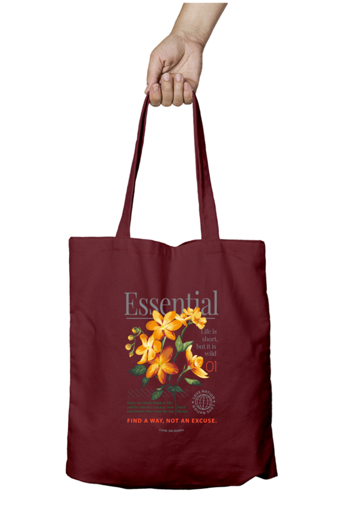 Artistic Tote with Zipper