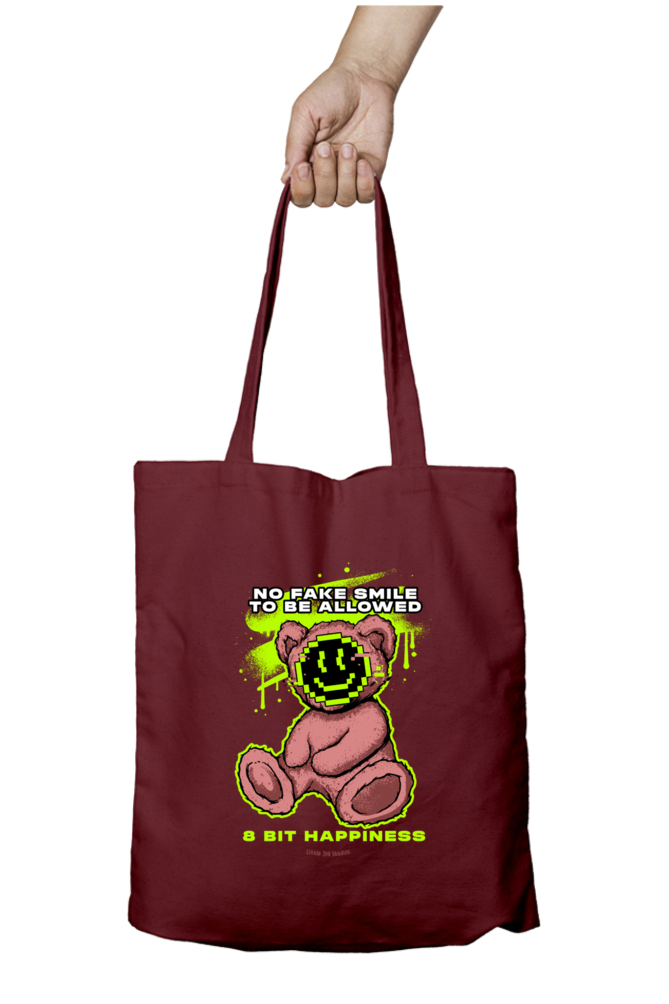 Artistic Tote Bag with Zipper