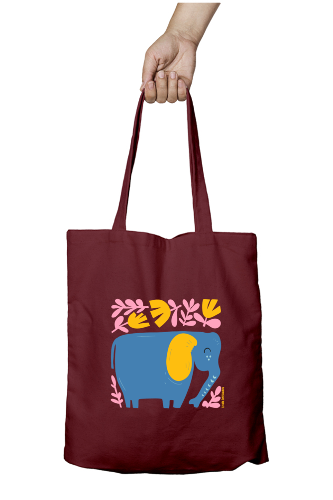 Artistic Tote Bag with Zipper