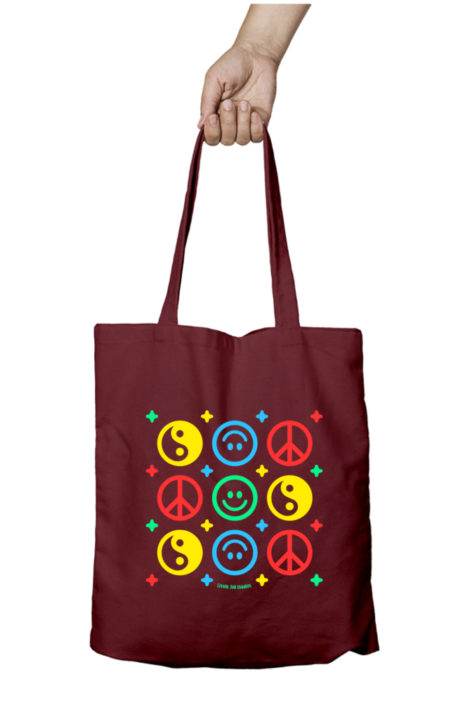 Artistic Tote with Zipper