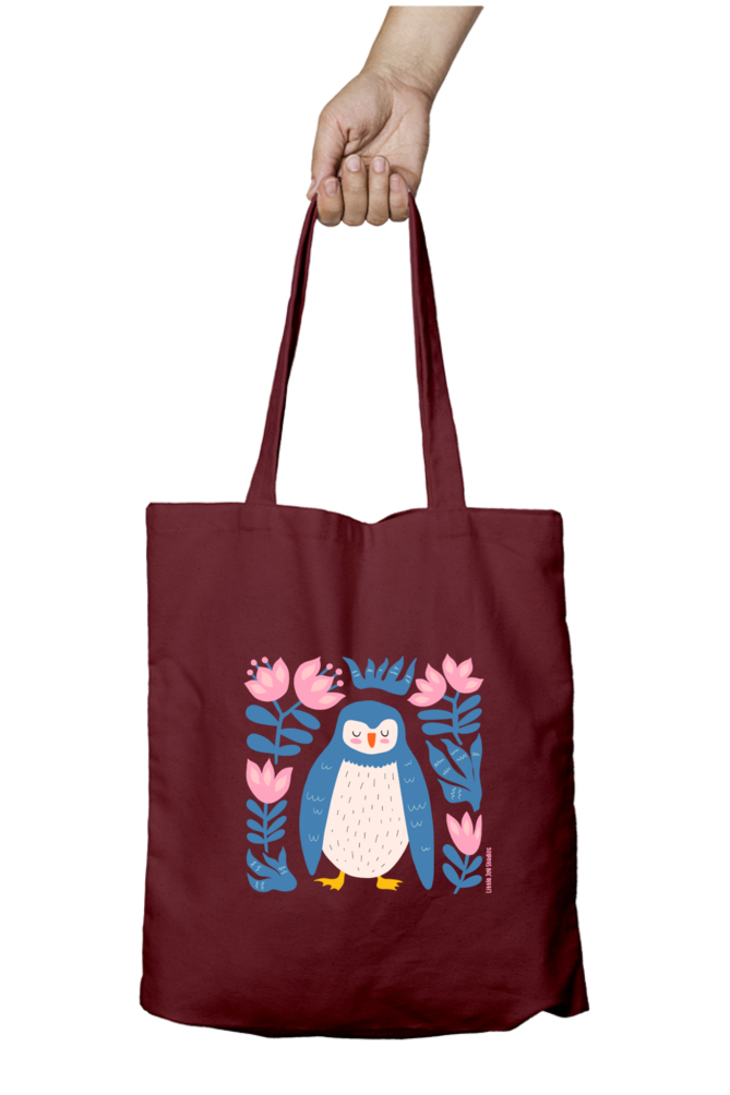 Artistic Tote Bag with Zipper