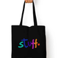 Stuff! Typography Tote with Zipper