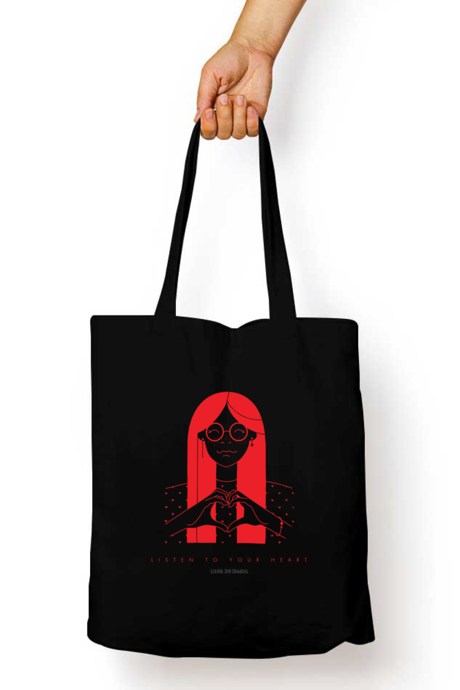 Listen to your heart - Zipped Tote Bag