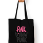 PINK IS THE NEW PUNK | Cool Typographic Tote Bag