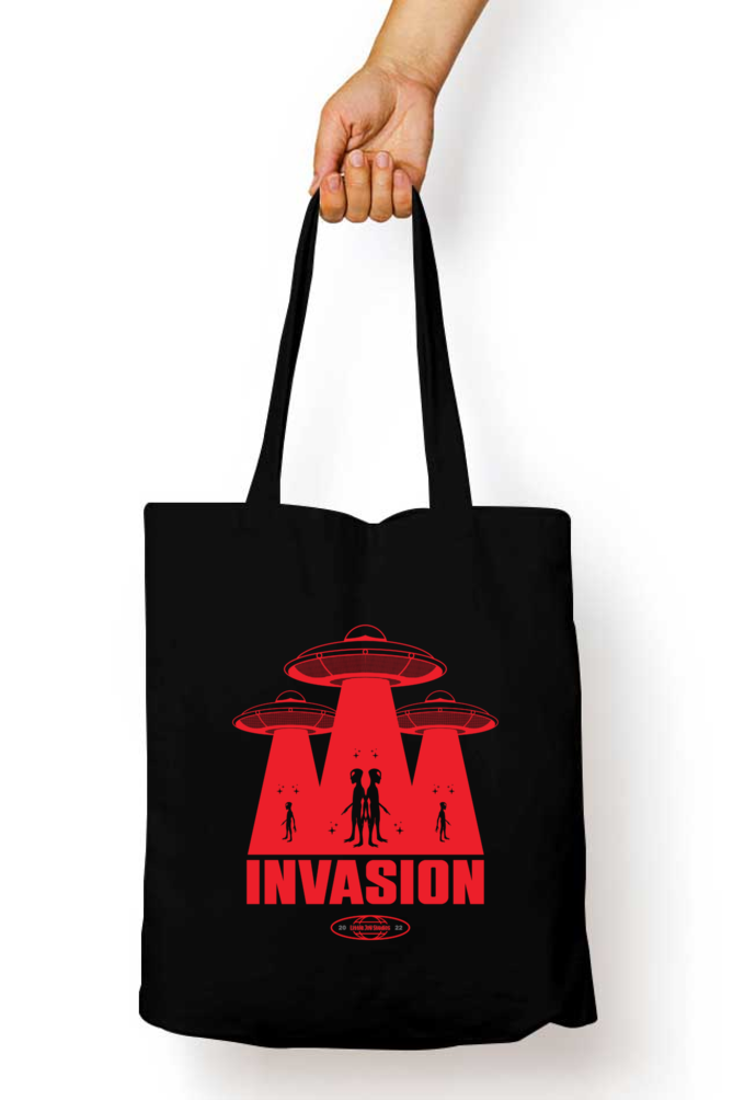 Invasion Art Tote bag with Zipper