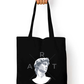 Artistic Tote Bag with Zipper