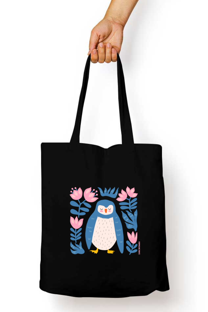 Artistic Tote Bag with Zipper