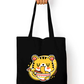 Artistic Tote Bag with Zipper