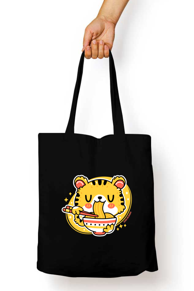 Artistic Tote Bag with Zipper