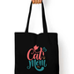 Cat Lover Tote Bag with Zipper