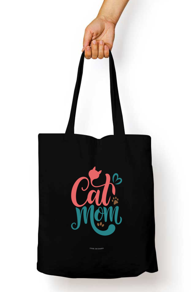 Cat Lover Tote Bag with Zipper