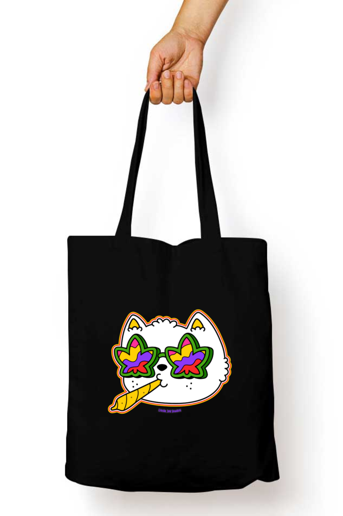 Too Cool - Artistic Tote Bag with Zipper