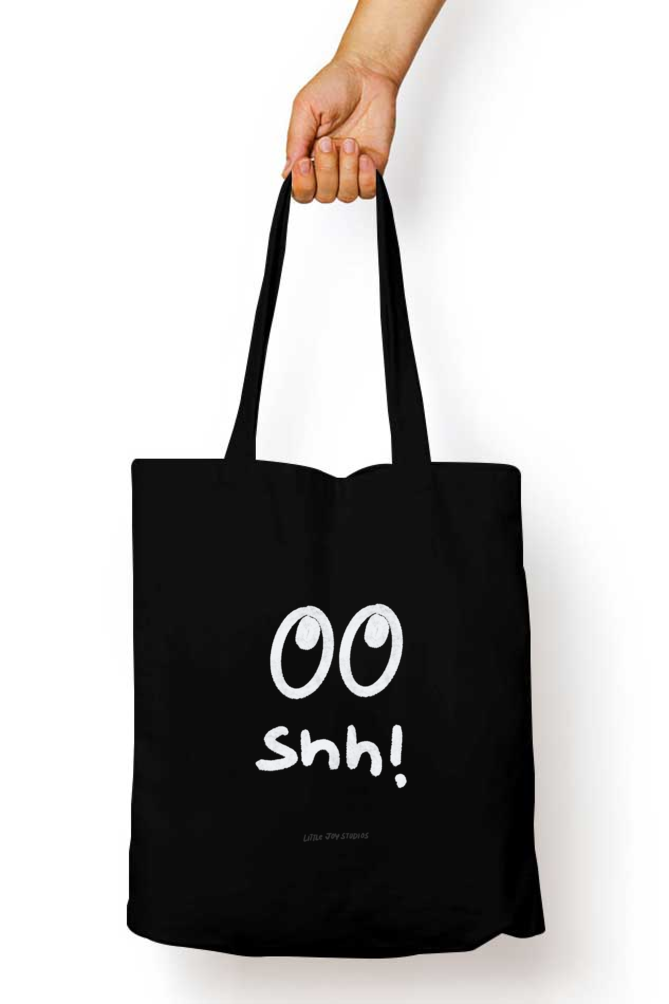 Shh! Doodle Vibes Tote with Zipper