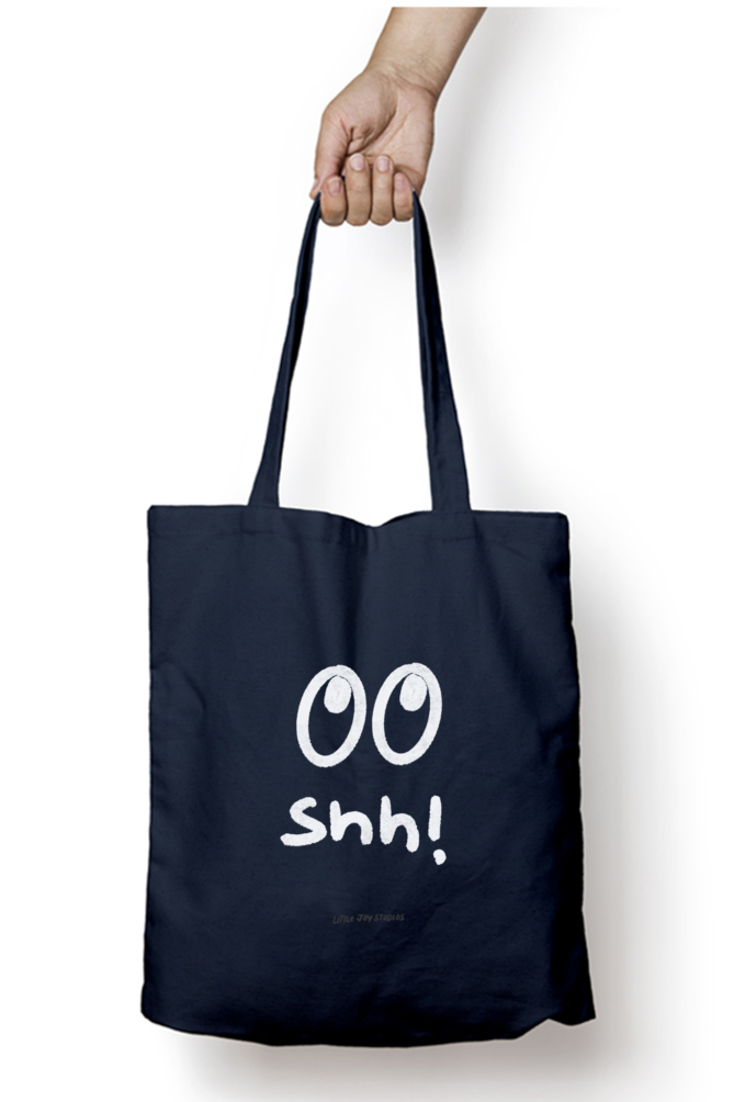 Shh! Doodle Vibes Tote with Zipper