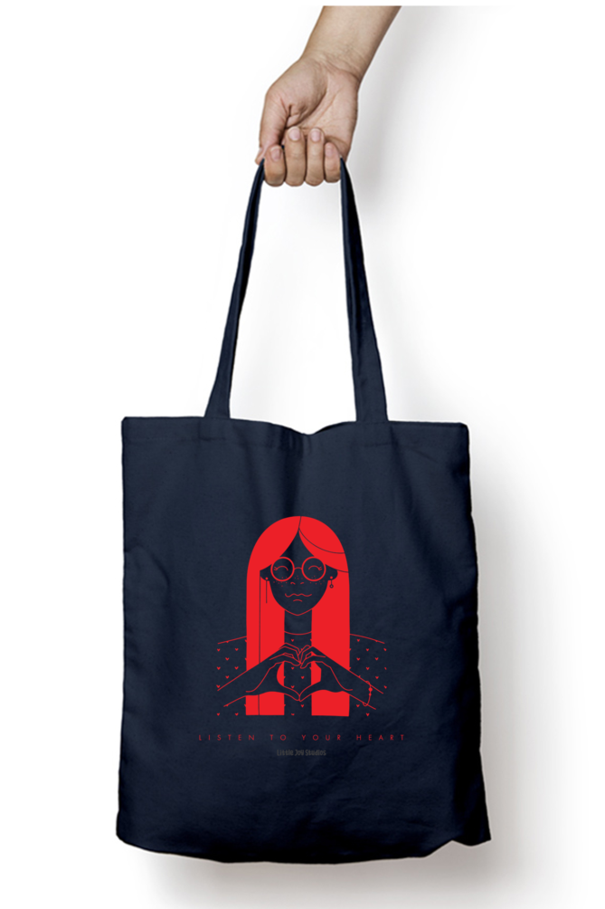 Listen to your heart - Zipped Tote Bag