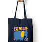 Artistic Tote Bag with Zipper