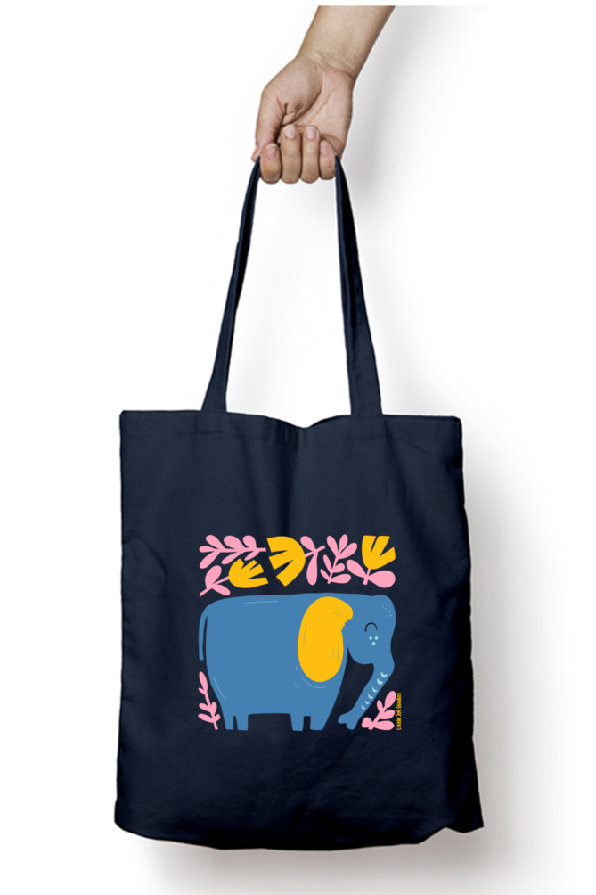 Artistic Tote Bag with Zipper