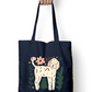 Dog Art Tote Bag with Zipper